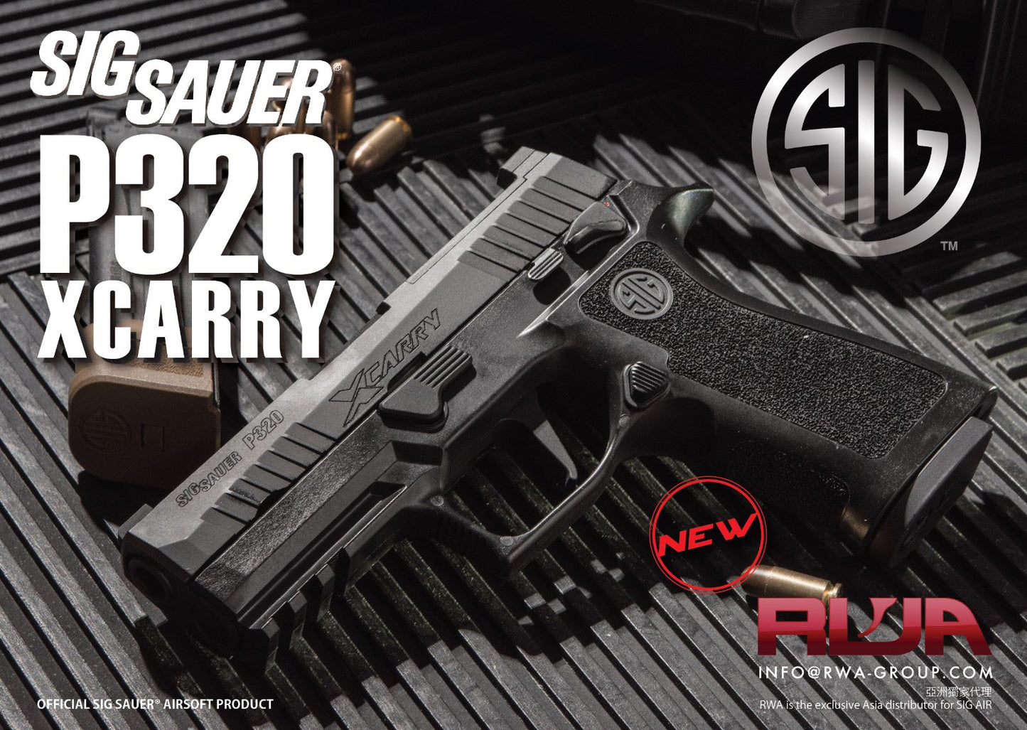 SIG SAUER P320 XCARRY AIRSOFT GBB PISTOL - BLACK