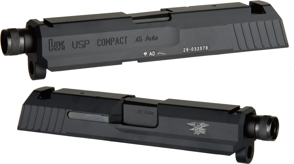Detonator CNC Aluminum .45 Navy Seal Prototype Model Slide Set for