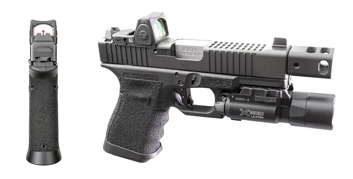 Bomber CNC Aluminum G19 RMR Slide Kit ( Threaded barrel w/ Comp. ) for Tokyo Marui G19 Gen3 GBB series