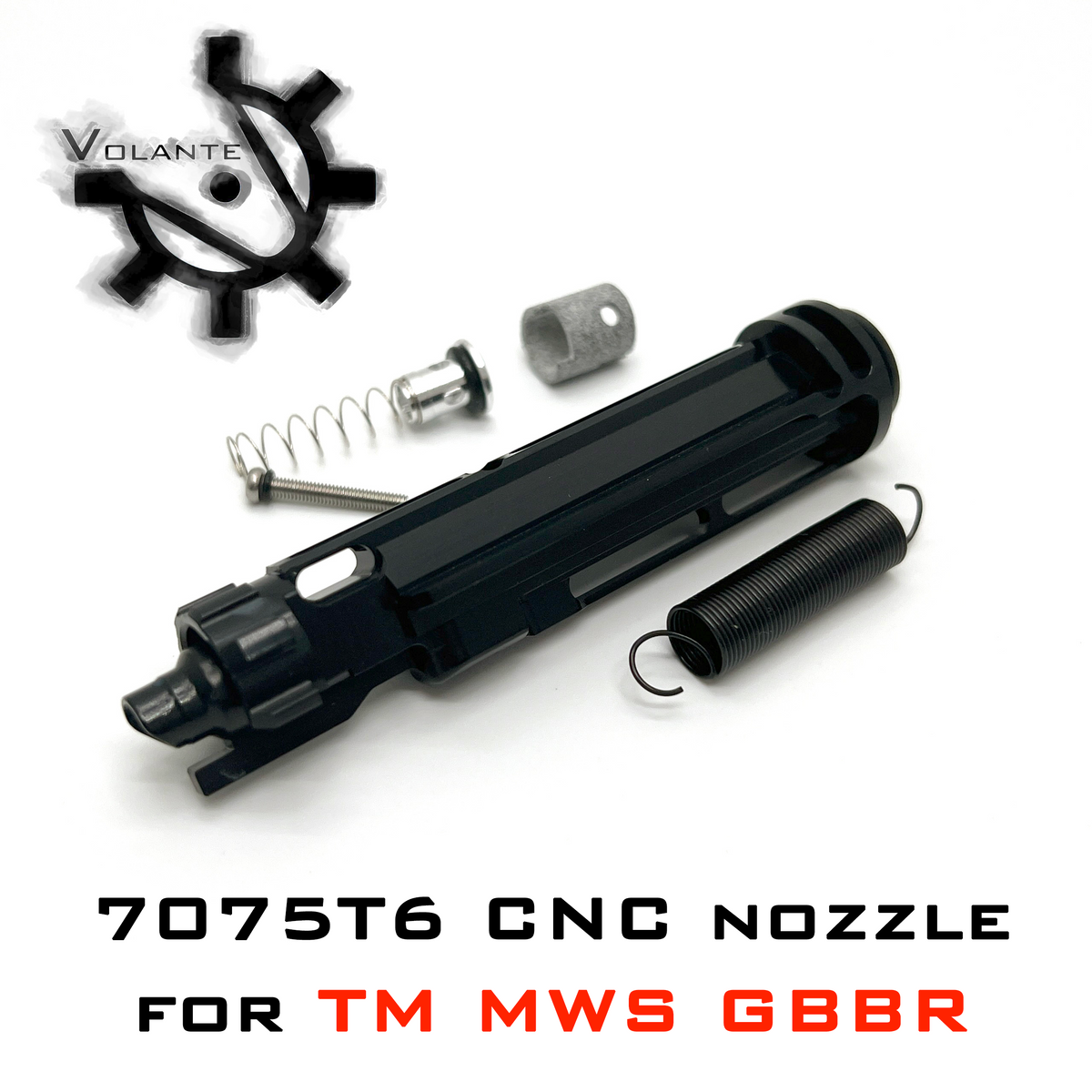 Volante CNC 7075 T6 Aluminum Nozzle Set For Marui TM MWS GBBR ( Versio –  Boomarms