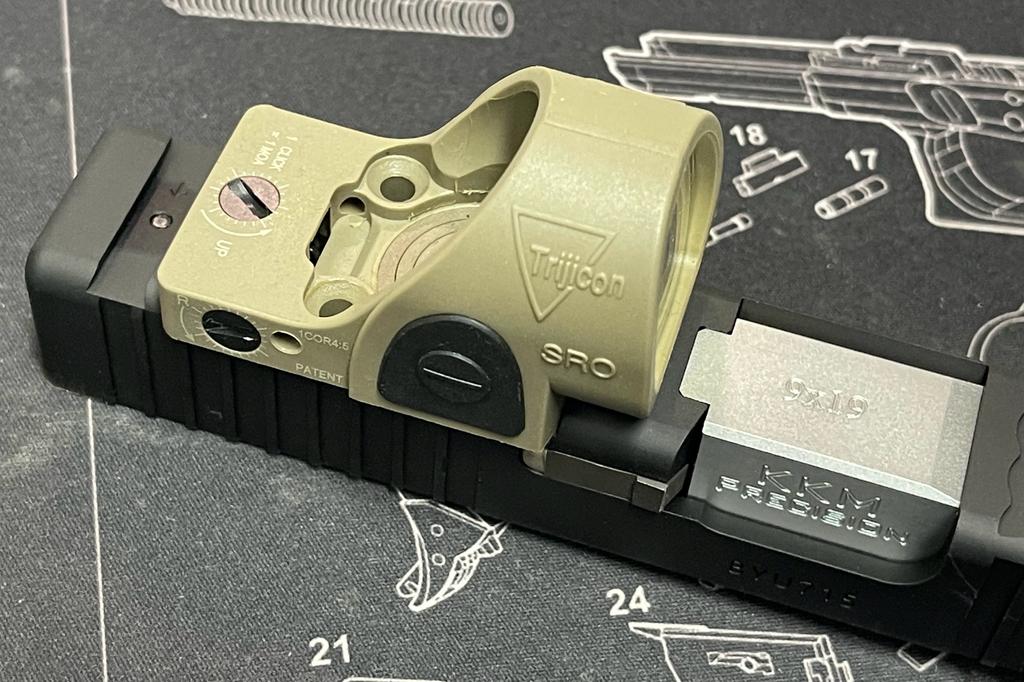 Bomber CNC Aluminum G19 RMR Slide Kit ( Threaded barrel w/ Comp. ) for Tokyo Marui G19 Gen3 GBB series