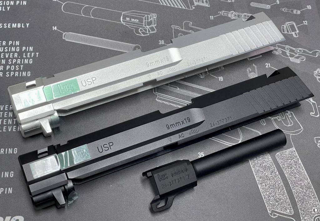 Detonator CNC Aluminum USP Compact Slide Set for Tokyo USP Compact Air –  Boomarms
