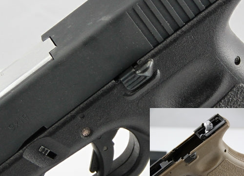 Guns Modify Extended Slide Stop for Marui G17/18C Airsoft GBB series - Black