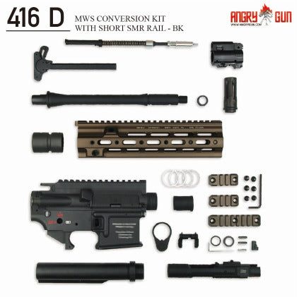 Angry Gun 416CAG TM MWS Conversion Kit with Short ( 10.5 inch ) SMR Rail - Black