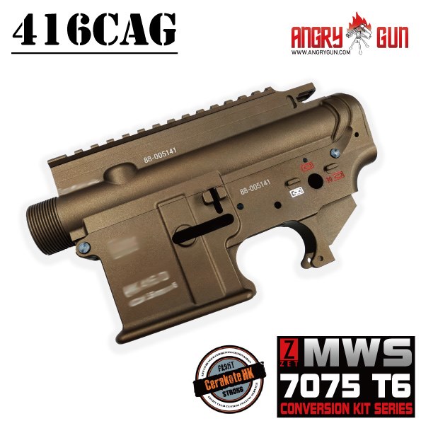 Angry Gun 416CAG TM MWS Conversion Kit with Short ( 10.5 inch ) SMR Rail - FDE
