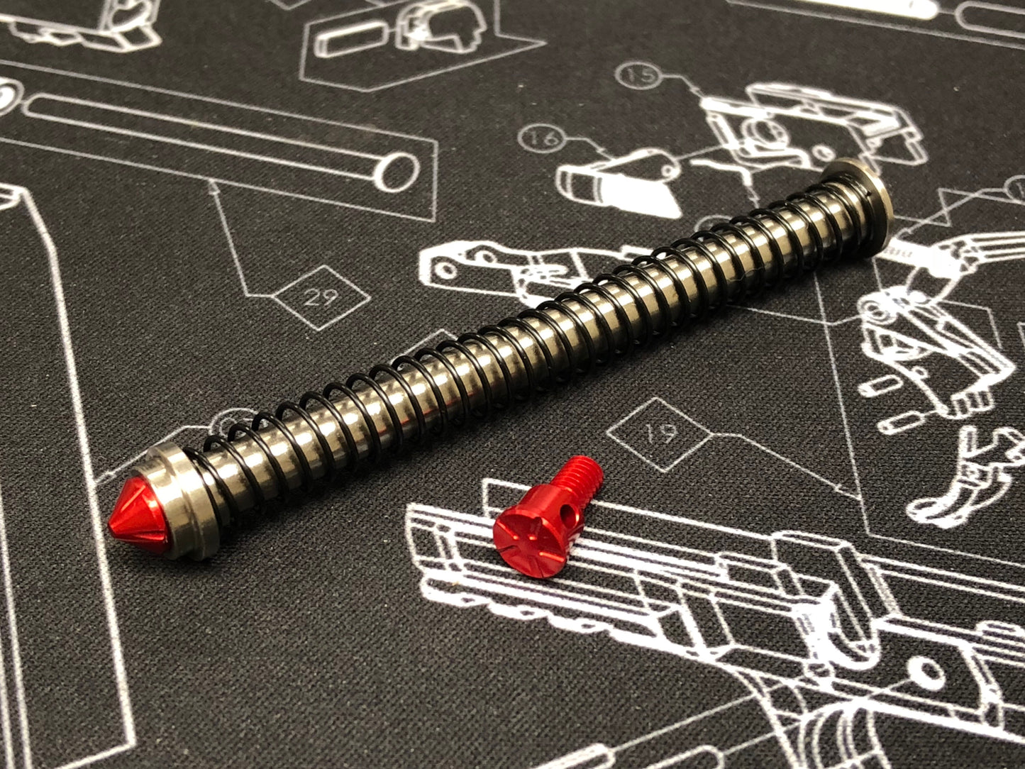 Airsoft Artisan Modular Stainless Recoil Spring Guide for Marui / WE GK GBB series