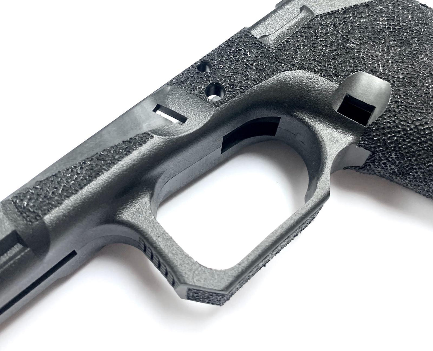 Boomarms Custom - AGA-style stippling Lower Frame for Marui 19 Airsoft GBB - Black