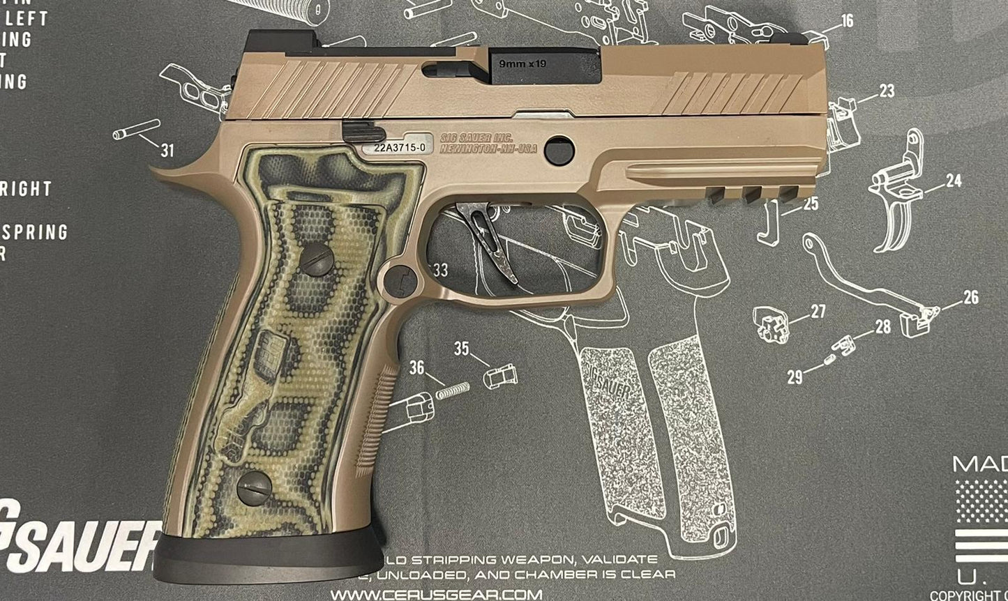 Boomarms Custom - P320 AXG Scorpion Airsoft GBB - Cerakote Coyote Tan