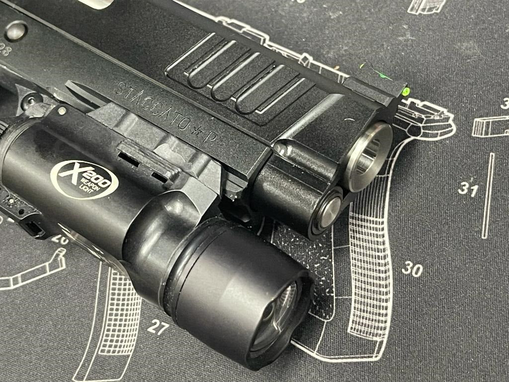 Boomarms Custom - STI Staccato-P DPO 2011 RMR Airsoft GBB - Black color