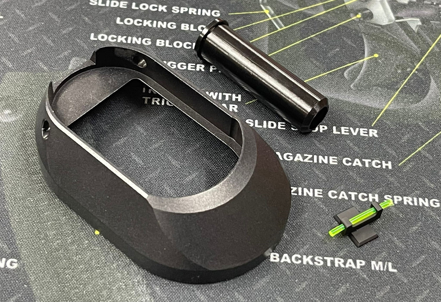 Nova CNC Aluminum T-style JW3 Combat Master Sight Block Barrel version for Marui Hicapa GBB Series ( 5.4 size version )