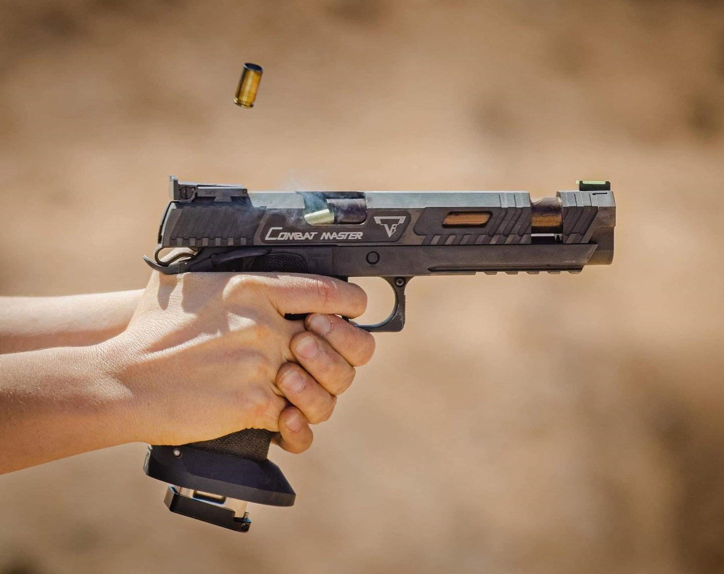 Nova CNC Aluminum T-style JW3 Combat Master Sight Block Barrel version for Marui Hicapa GBB Series ( 5.4 size version )
