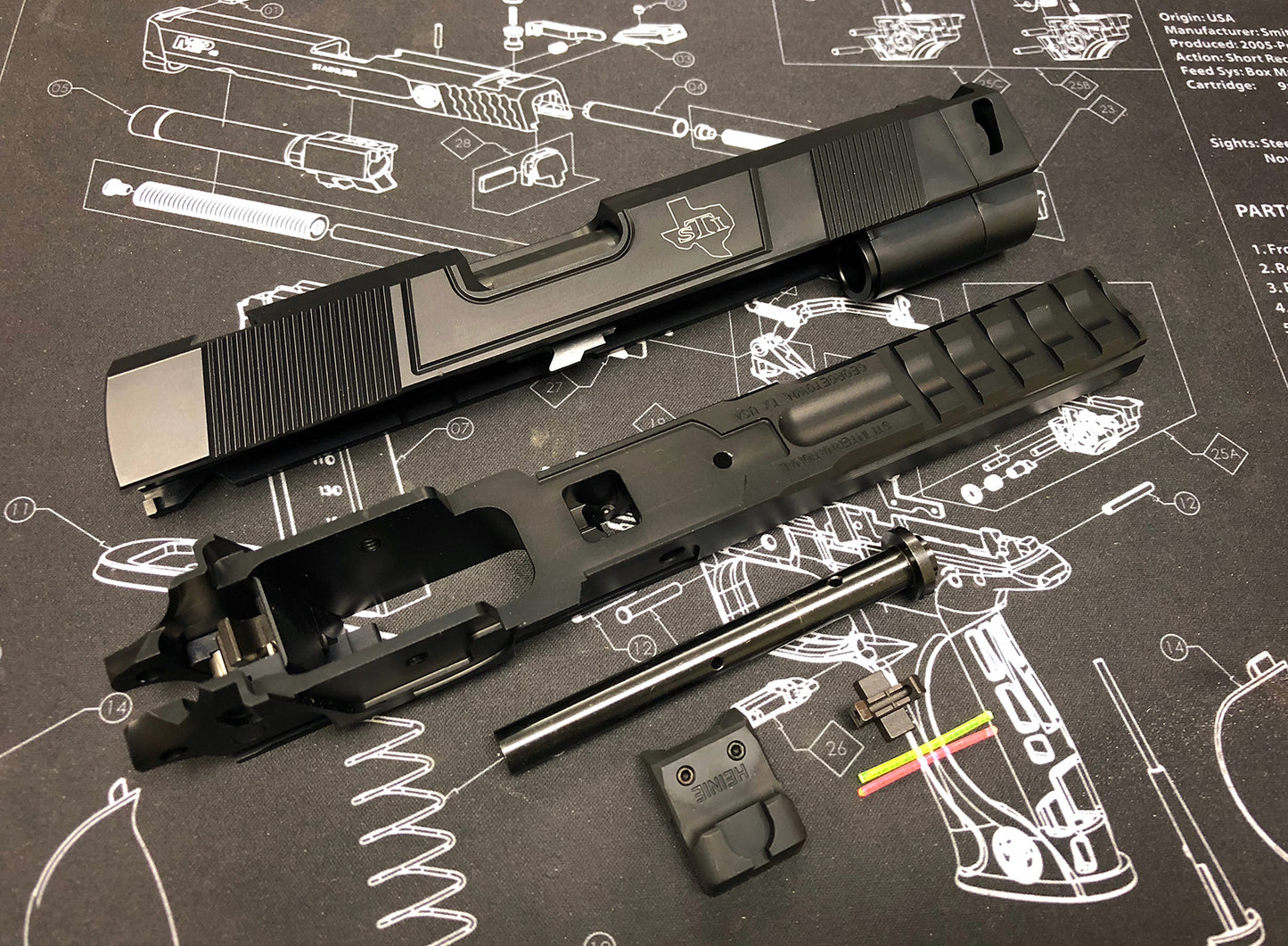 Gunsmith Bros CNC Aluminum **Costa Carry Comp kit set for Tokyo Marui Hi-capa 5.1 Airsoft GBB series