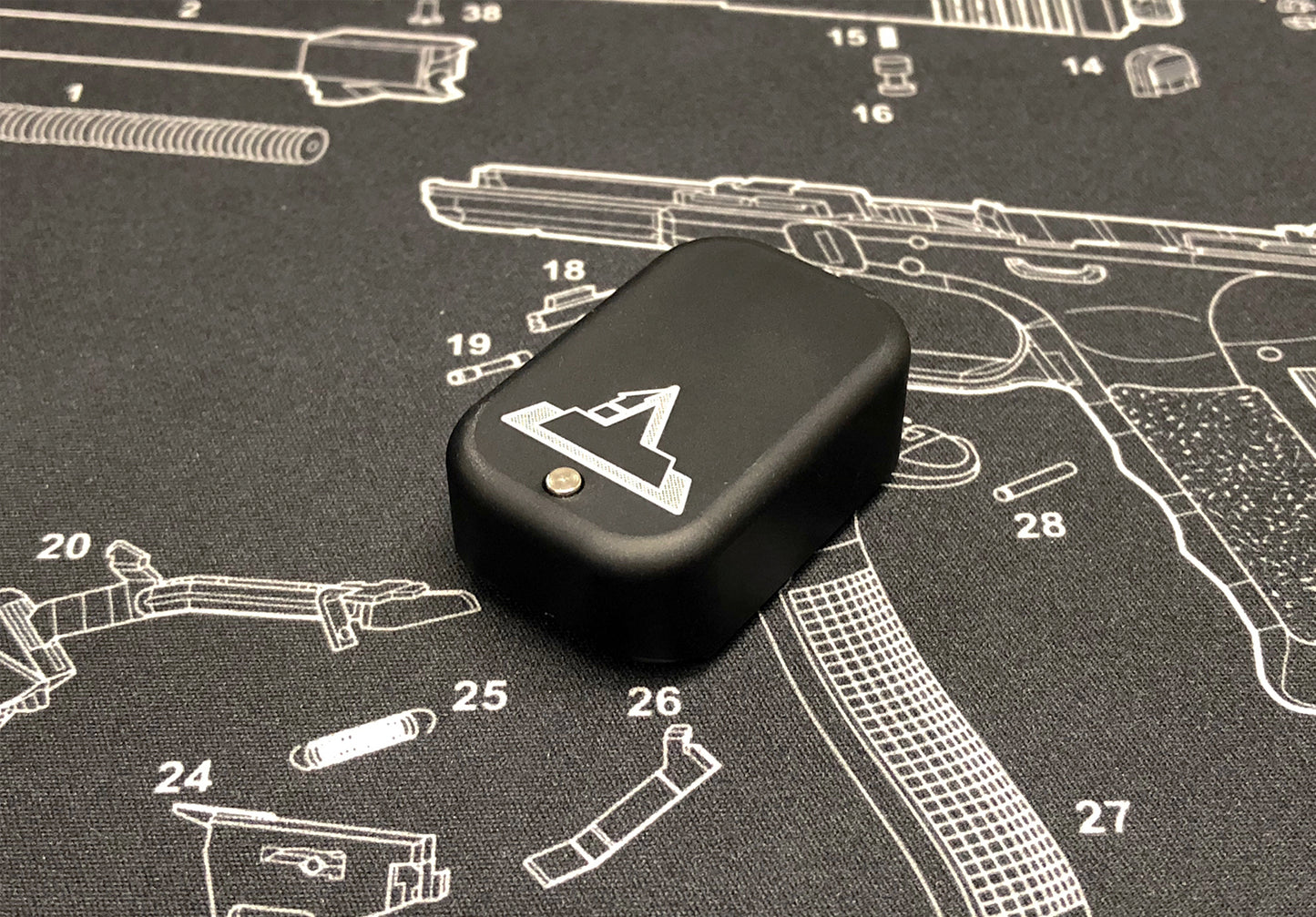 Bomber CNC Aluminum T-style ( Short ) Magazine Pad Extension for Marui GK GBB Magazine