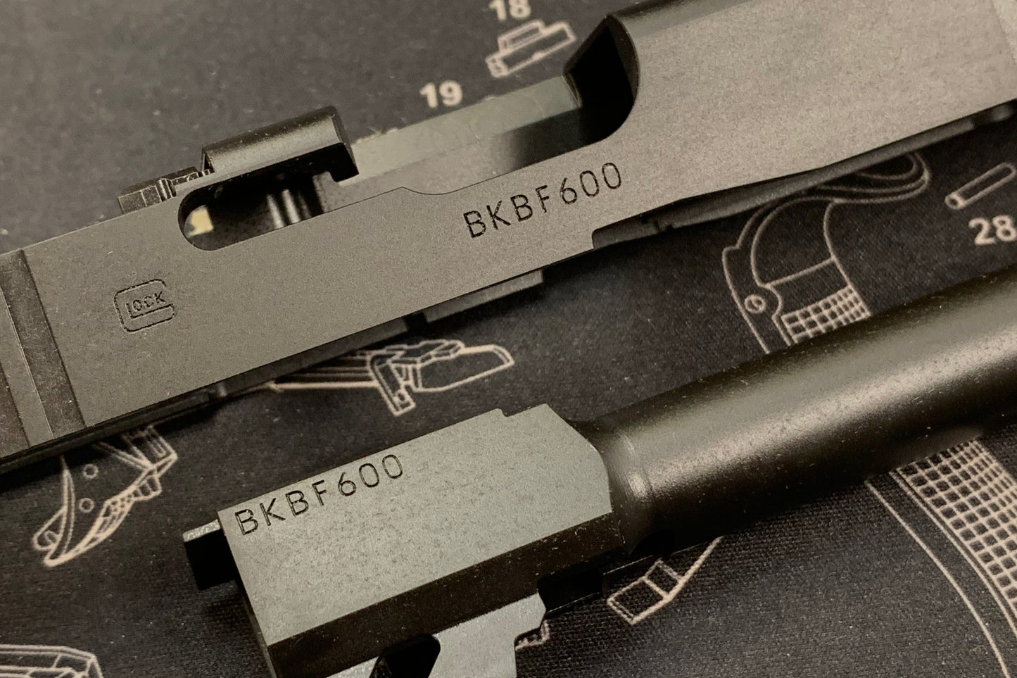Bomber CNC Aluminum G17 Gen5 MOS Slide Kit ( Standard barrel version )for Umarex / EF / VFC G17 Gen5 GBB series **Limited