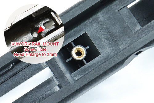Guarder Original Gen.2 Frame for KJWORK G19/23 Arisoft GBB Pistol - Black ( US Version )
