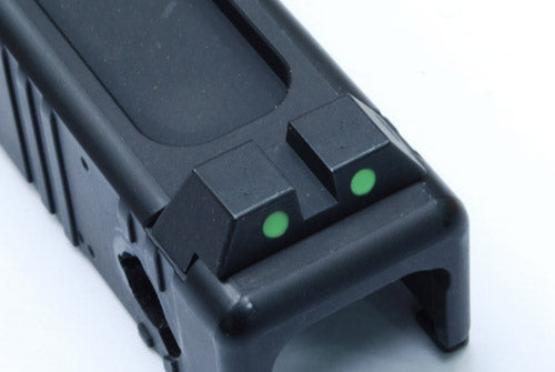 Guarder Steel Night Sight for Marui G18C GBB series (Fluorescent Green)