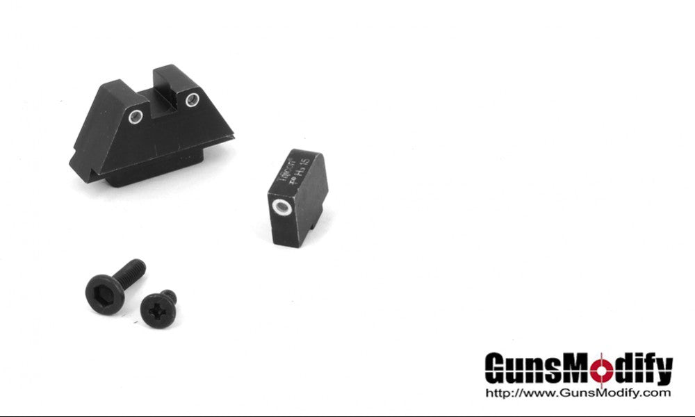 Guns Modify Raised Tritium Sight for RMR Style Slide or With Silencer Marui G-Series GBB Airsoft Pistol