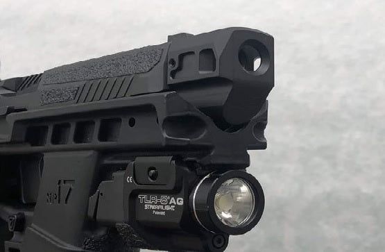 Bomber CNC Steel Barrel + HA Style Aluminum Compensator ( M17 version ) Set for SIG / VFC M17 GBB