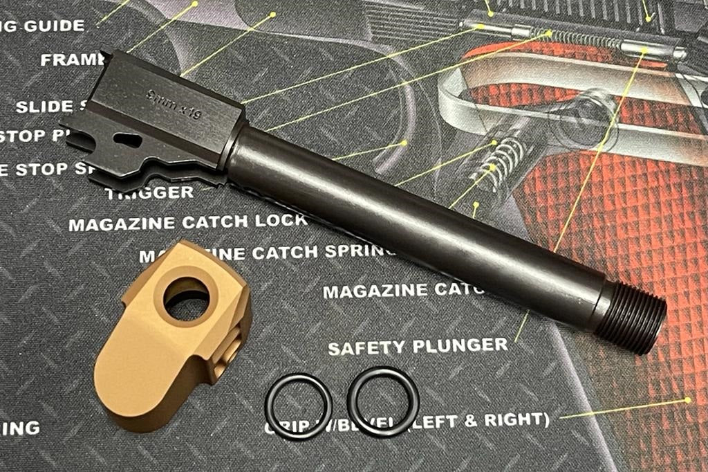 Bomber CNC Steel Barrel + HA Style Aluminum Compensator ( M17 version ) Set for SIG / VFC M17 GBB