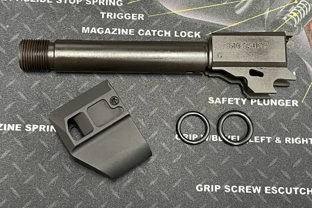 Bomber CNC Steel Barrel + HA Style Aluminum Compensator ( M18 version ) Set for SIG / VFC M18 GBB