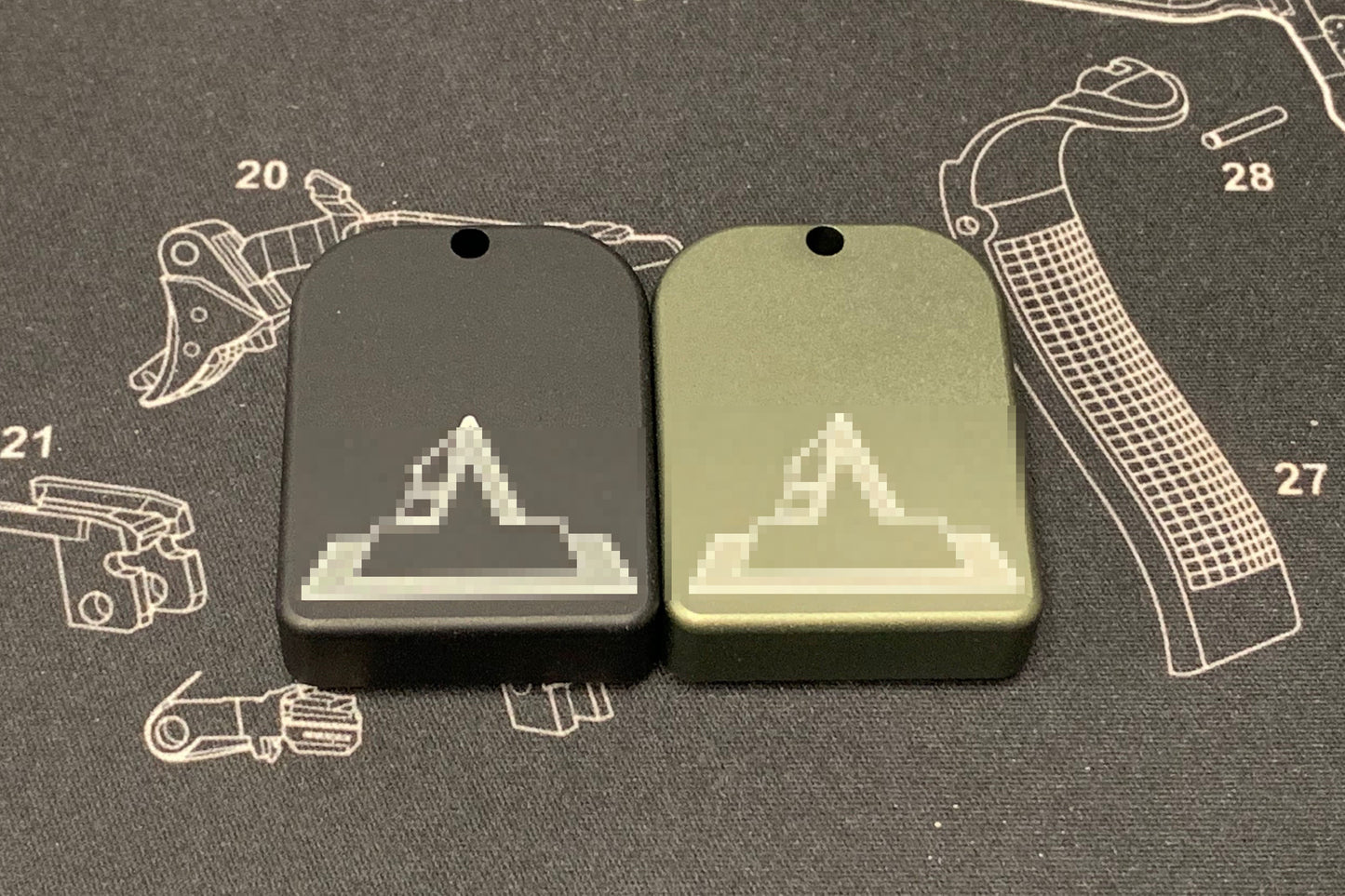 Bomber CNC Aluminum T-style Magazine Pad Extension for Marui Hicapa GBB Magazine