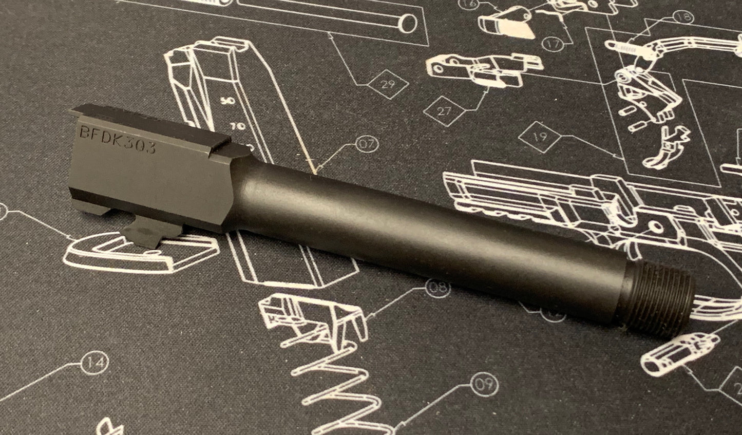 Bomber CNC Steel 14mm CCW Threaded Barrel for Umarex Glock 17 Gen5 GBB Series