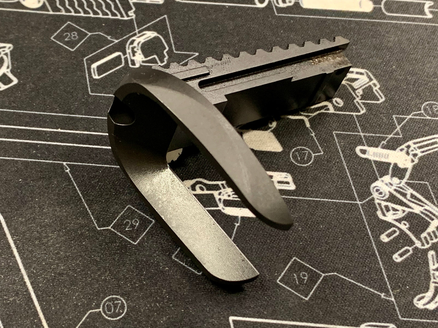 Bomber CNC Steel Wilson x BCM type 1911 Main spring Housing Magwell