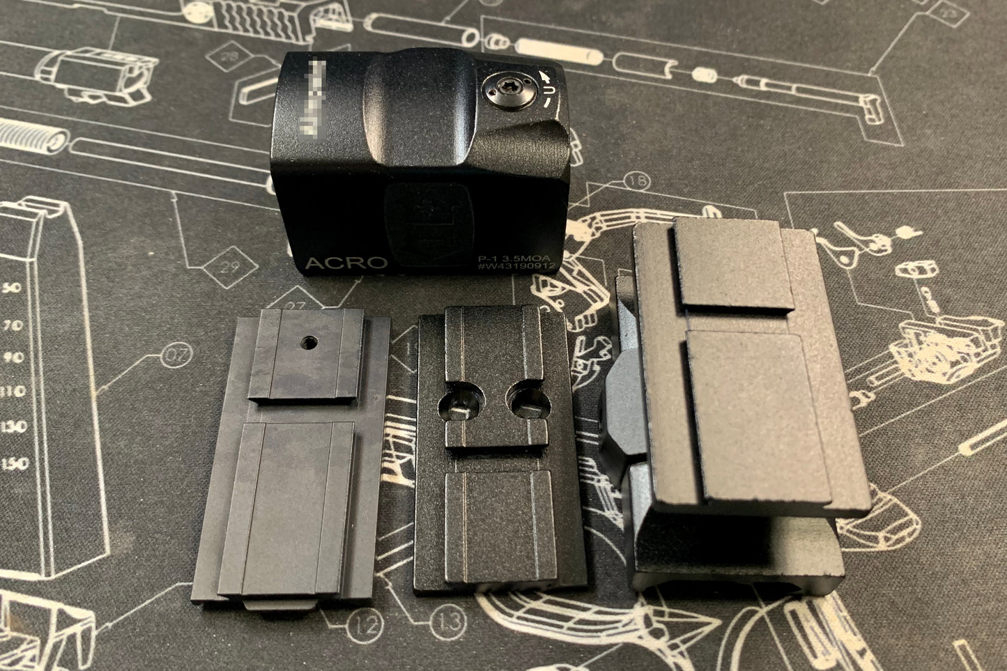 Sotac AcRo-type ( P1 ) Red Dot Sight - Black
