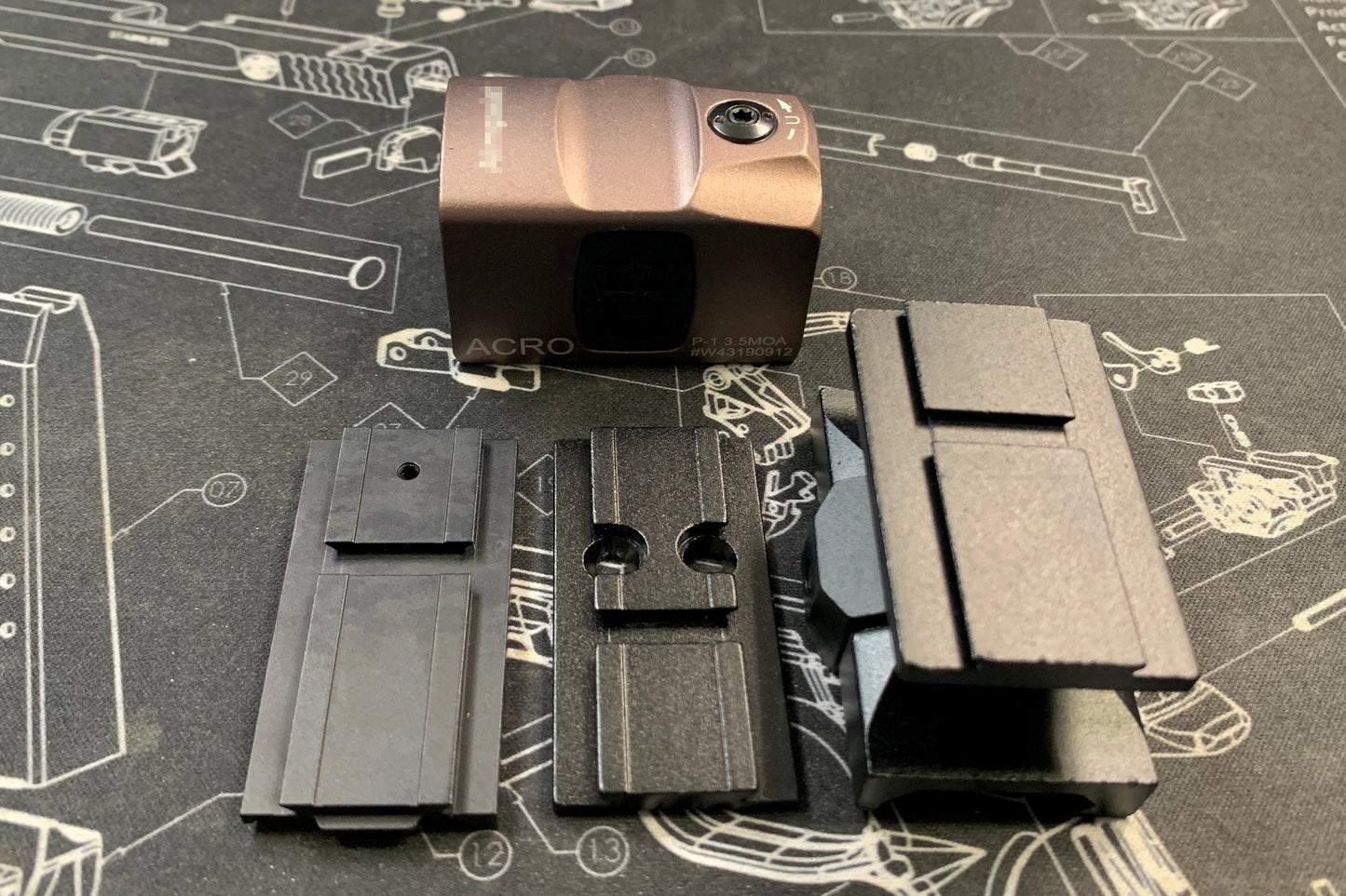 Sotac AcRo-type ( P1 ) Red Dot Sight - Black