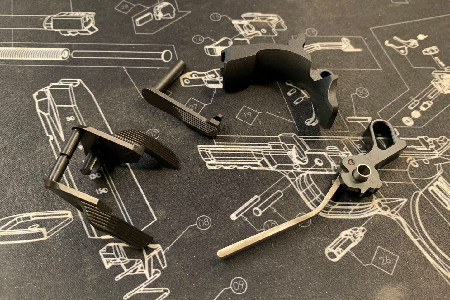 Boomarms Custom - CNC Steel STI-2011 Staccato style Upgrade parts Kit