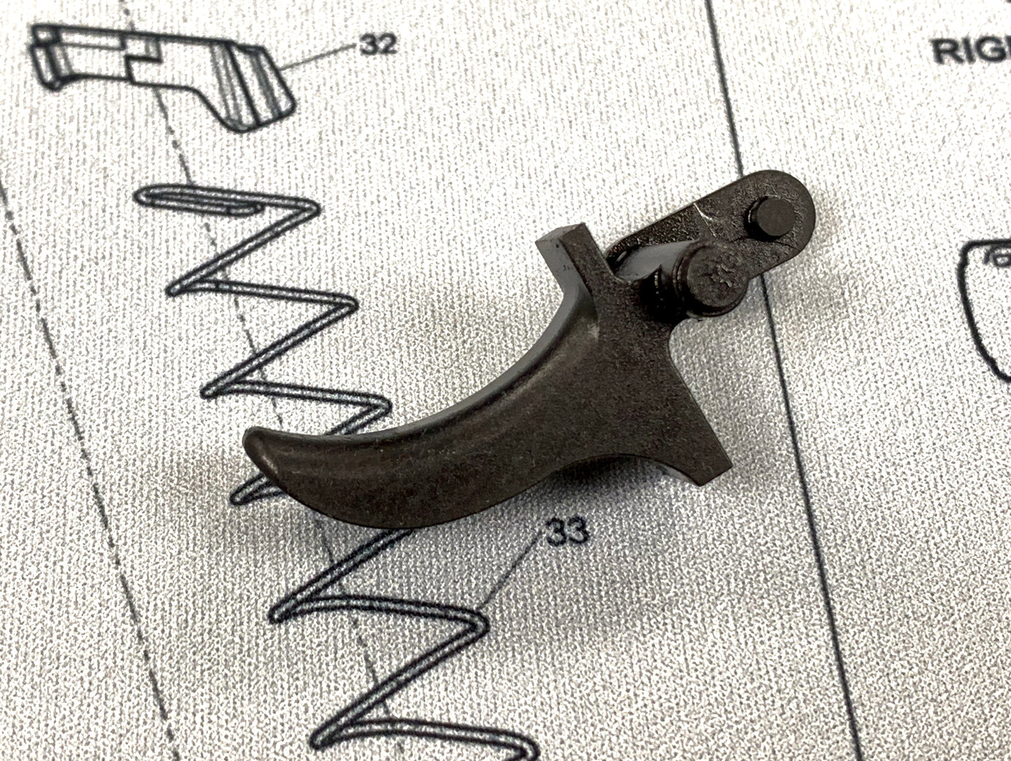 Bomber CNC Steel Trigger ( Original Type ) for SIG M17 / M18 Airsoft GBB series