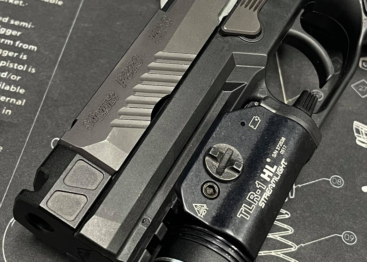 Bomber PM Style M18 CNC Steel Barrel + Aluminum Compensator Set for SIG / VFC M17/M18 GBB - Black