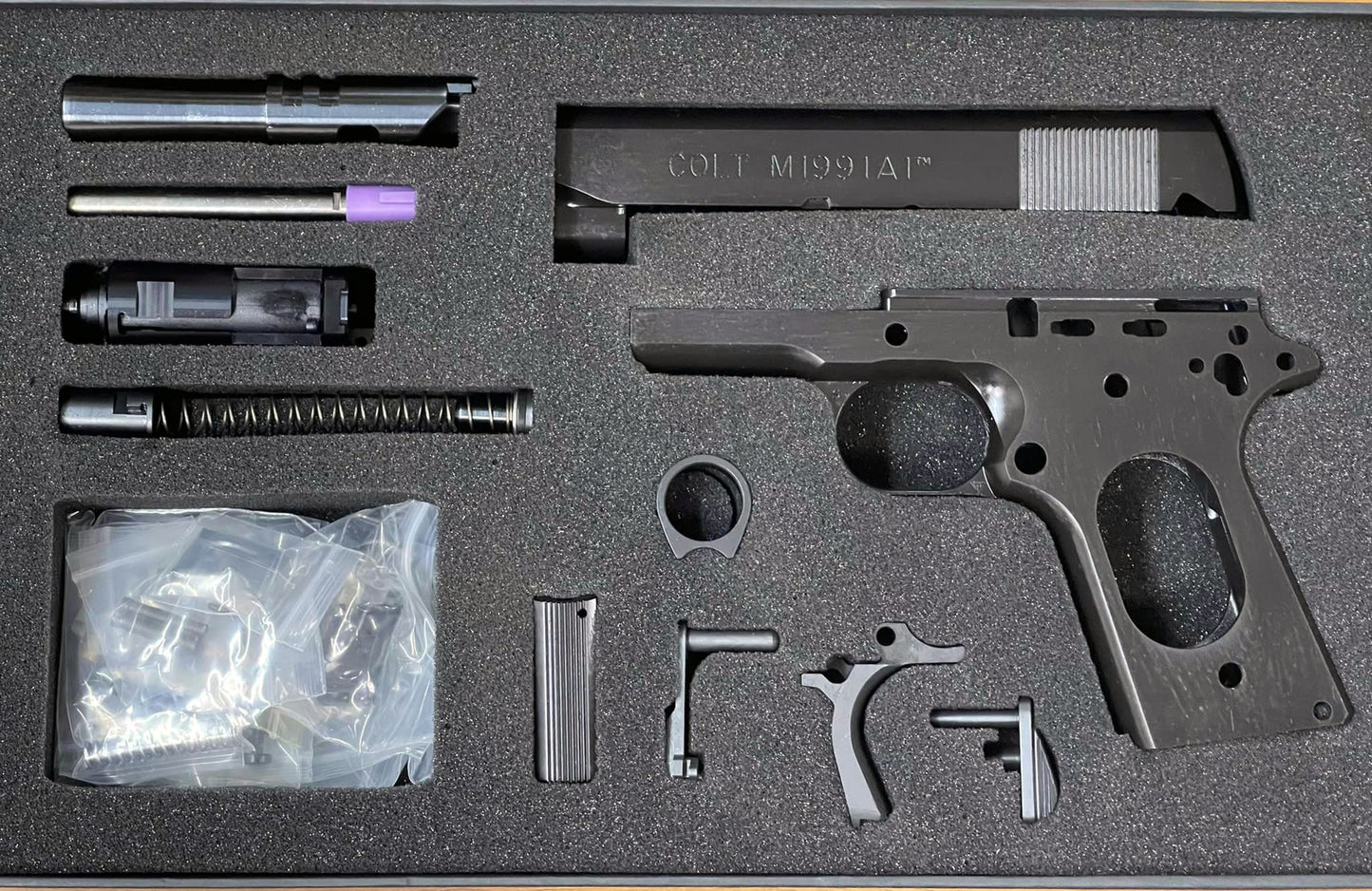 Nova CNC Steel M1991A1 Compact Slide + Frame Full Kit - movie "HEAT" DX version