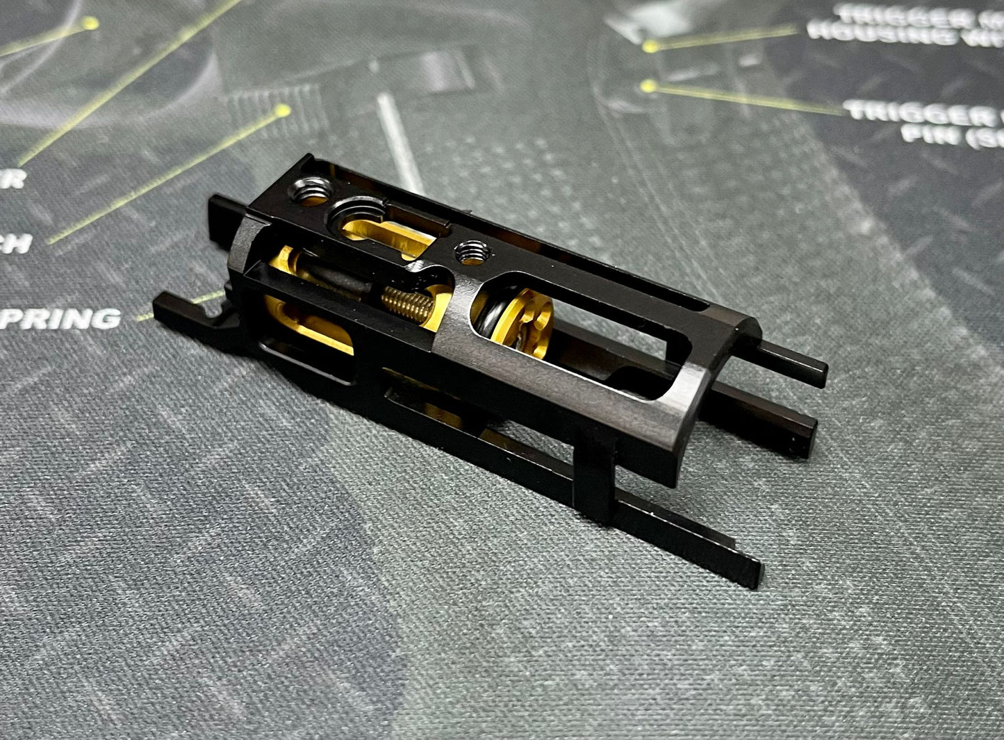 Nova CNC Aluminum Adjustable Blowback Housing for Marui Hicapa / MEU / 1911 GBB series - Black