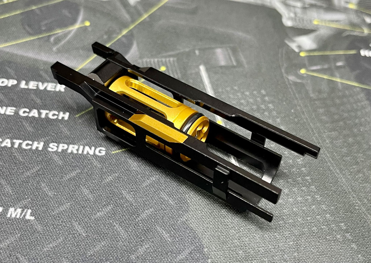Nova CNC Aluminum Adjustable Blowback Housing for Marui Hicapa / MEU / 1911 GBB series - Black