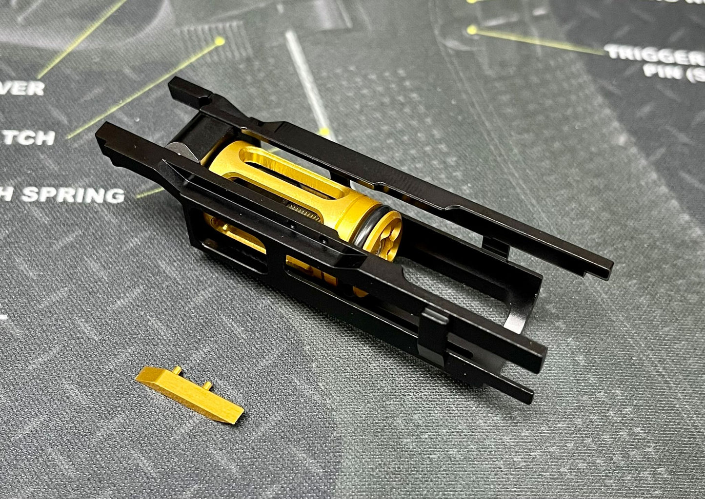 Nova CNC Aluminum Adjustable Blowback Housing for Marui Hicapa / MEU / 1911 GBB series - Black