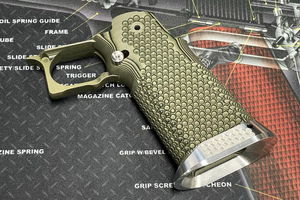 Nova CNC G10 Grip for Tokyo Marui 5.1 Hicapa GBB series - ( Golf Ball Dimple Texture )