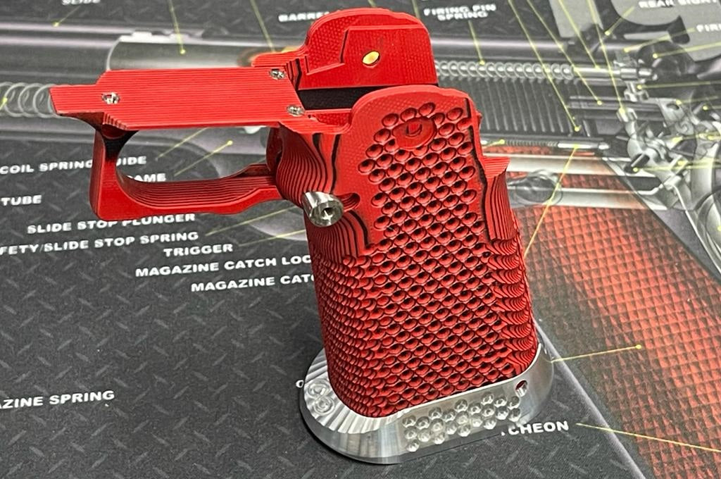 Nova CNC G10 Grip for Tokyo Marui 5.1 Hicapa GBB series - ( Golf Ball Dimple Texture )