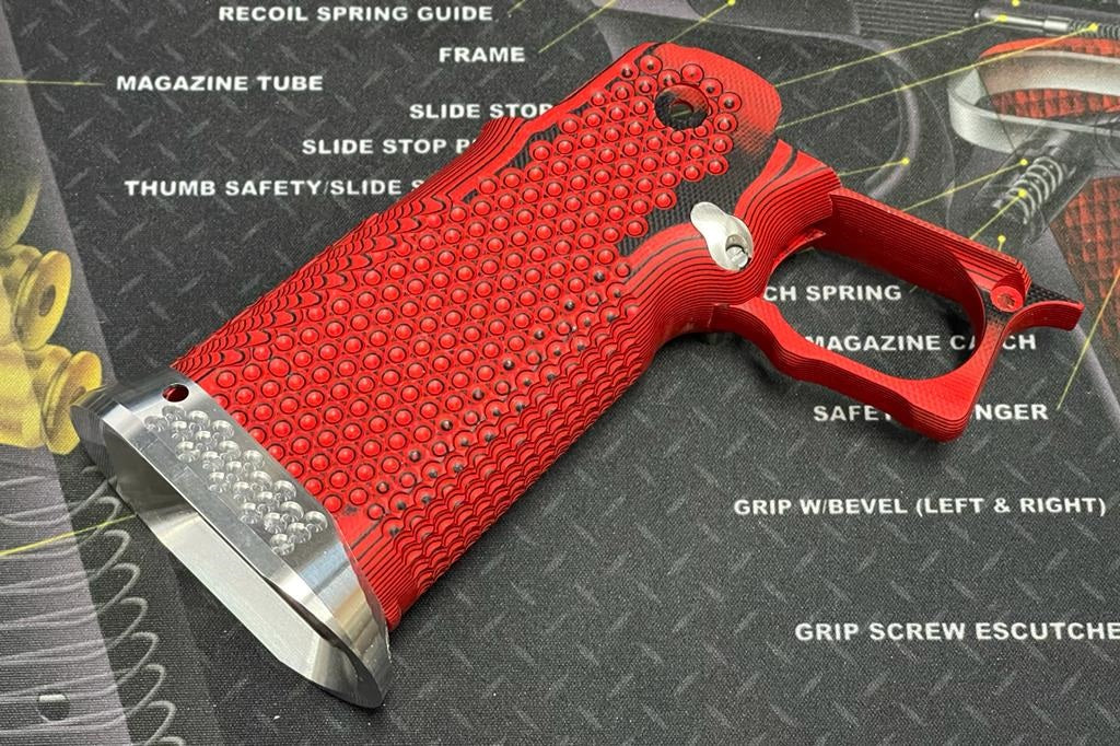 Nova CNC G10 Grip for Tokyo Marui 5.1 Hicapa GBB series - ( Golf Ball Dimple Texture )