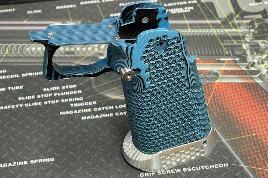 Nova CNC G10 Grip for Tokyo Marui 5.1 Hicapa GBB series - ( Golf Ball Dimple Texture )