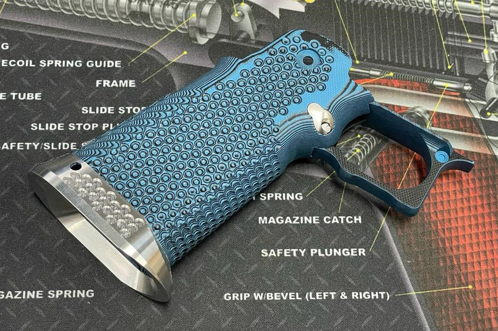 Nova CNC G10 Grip for Tokyo Marui 5.1 Hicapa GBB series - ( Golf Ball Dimple Texture )