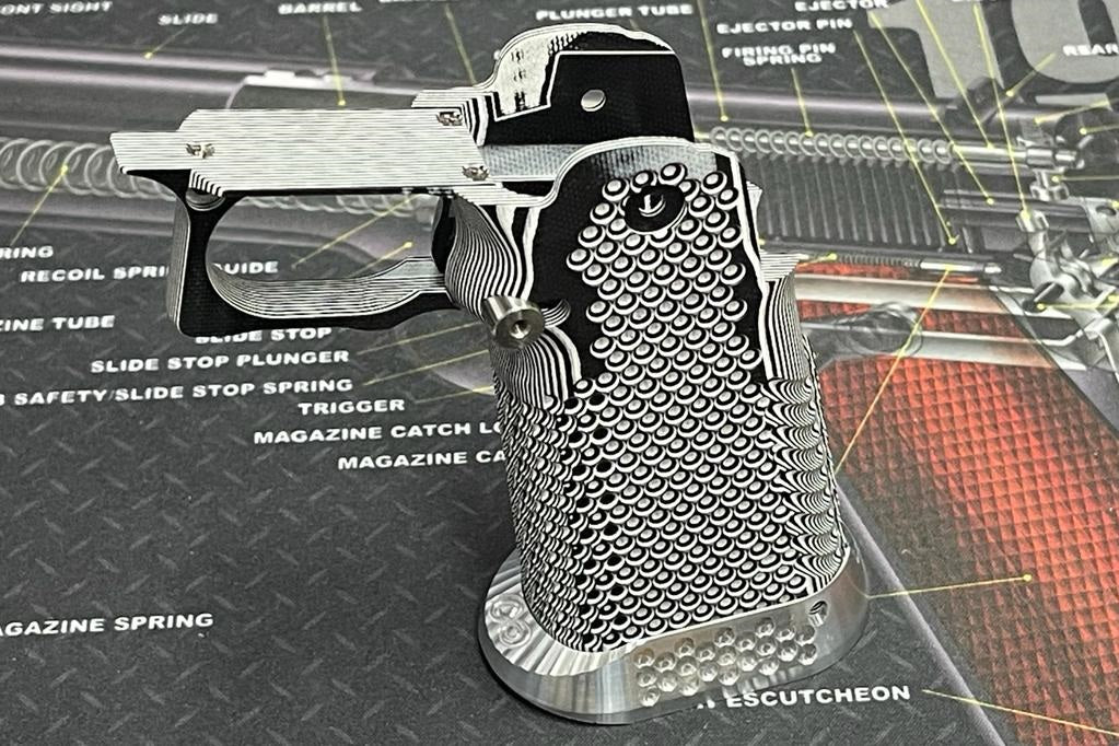 Nova CNC G10 Grip for Tokyo Marui 5.1 Hicapa GBB series - ( Golf Ball Dimple Texture )