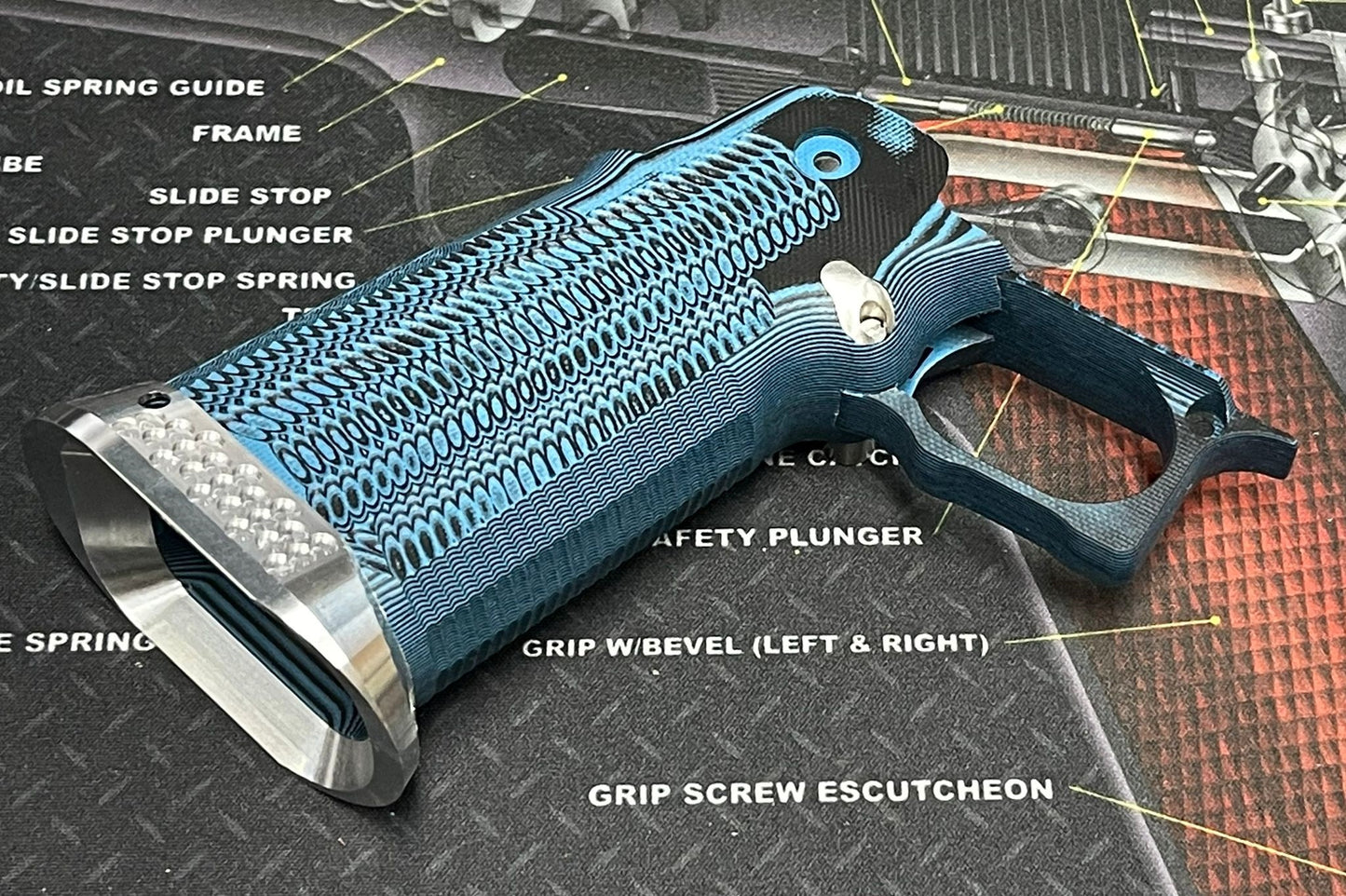 Nova CNC G10 Grip for Tokyo Marui 5.1 Hicapa GBB series - ( Ditch Texture )