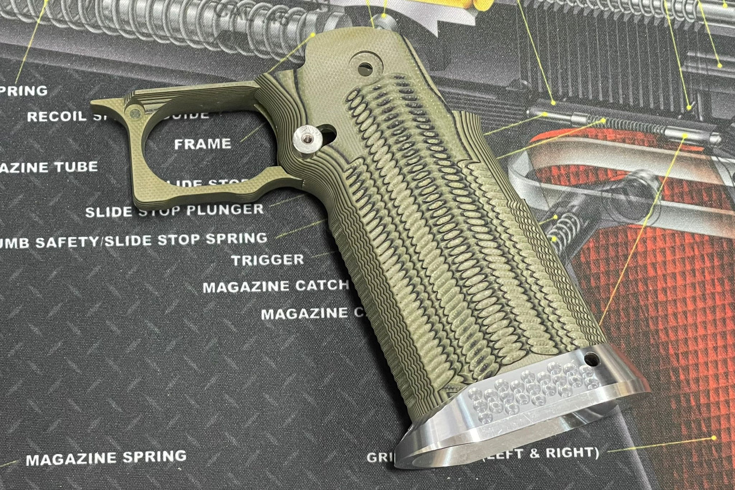 Nova CNC G10 Grip for Tokyo Marui 5.1 Hicapa GBB series - ( Ditch Texture )