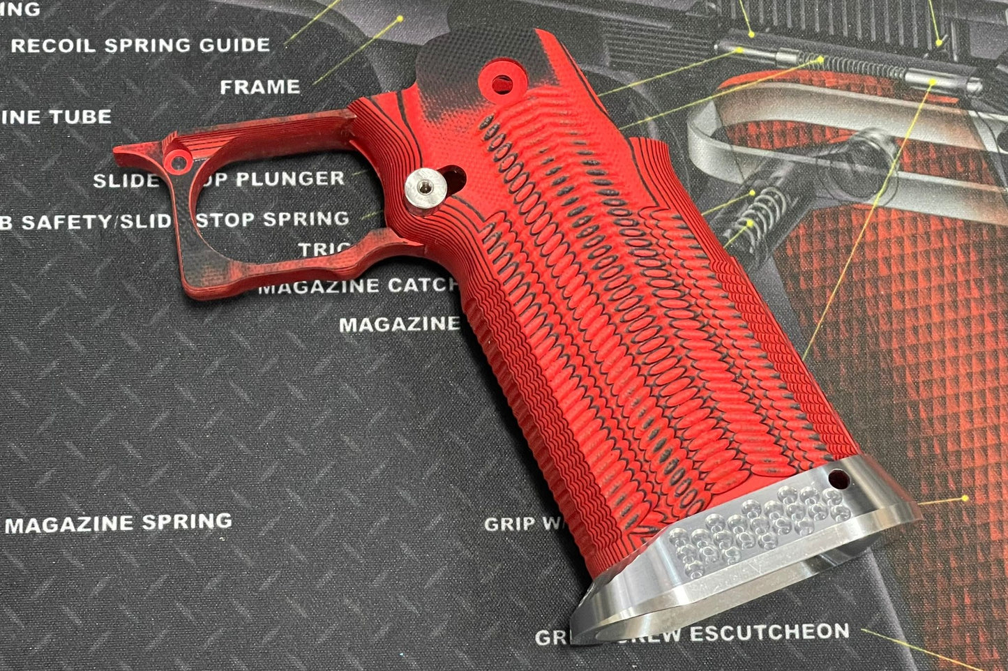 Nova CNC G10 Grip for Tokyo Marui 5.1 Hicapa GBB series - ( Ditch Texture )