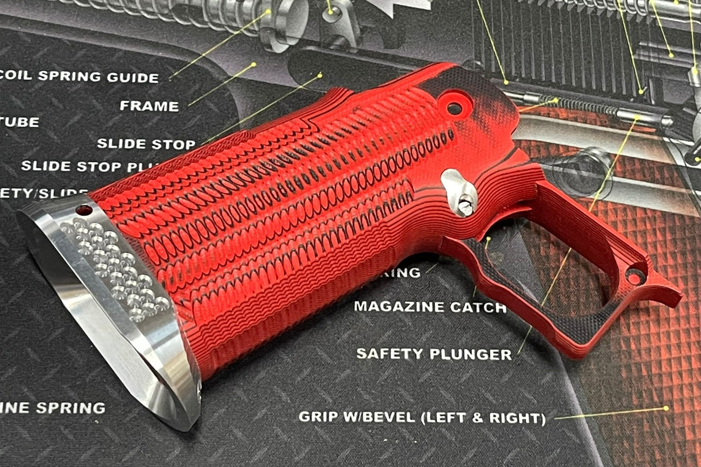 Nova CNC G10 Grip for Tokyo Marui 5.1 Hicapa GBB series - ( Ditch Texture )
