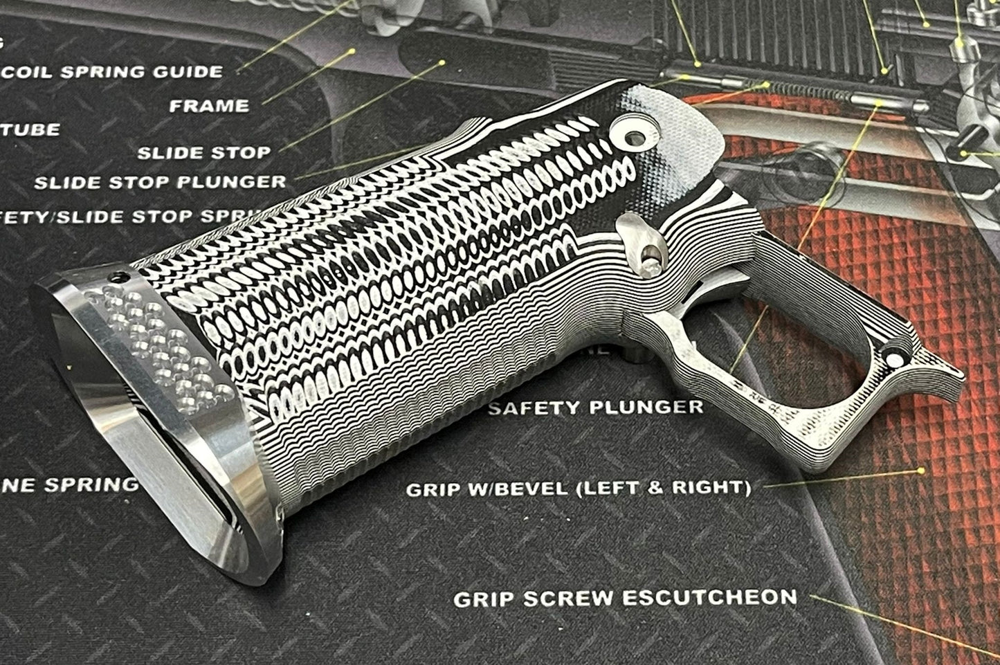 Nova CNC G10 Grip for Tokyo Marui 5.1 Hicapa GBB series - ( Ditch Texture )