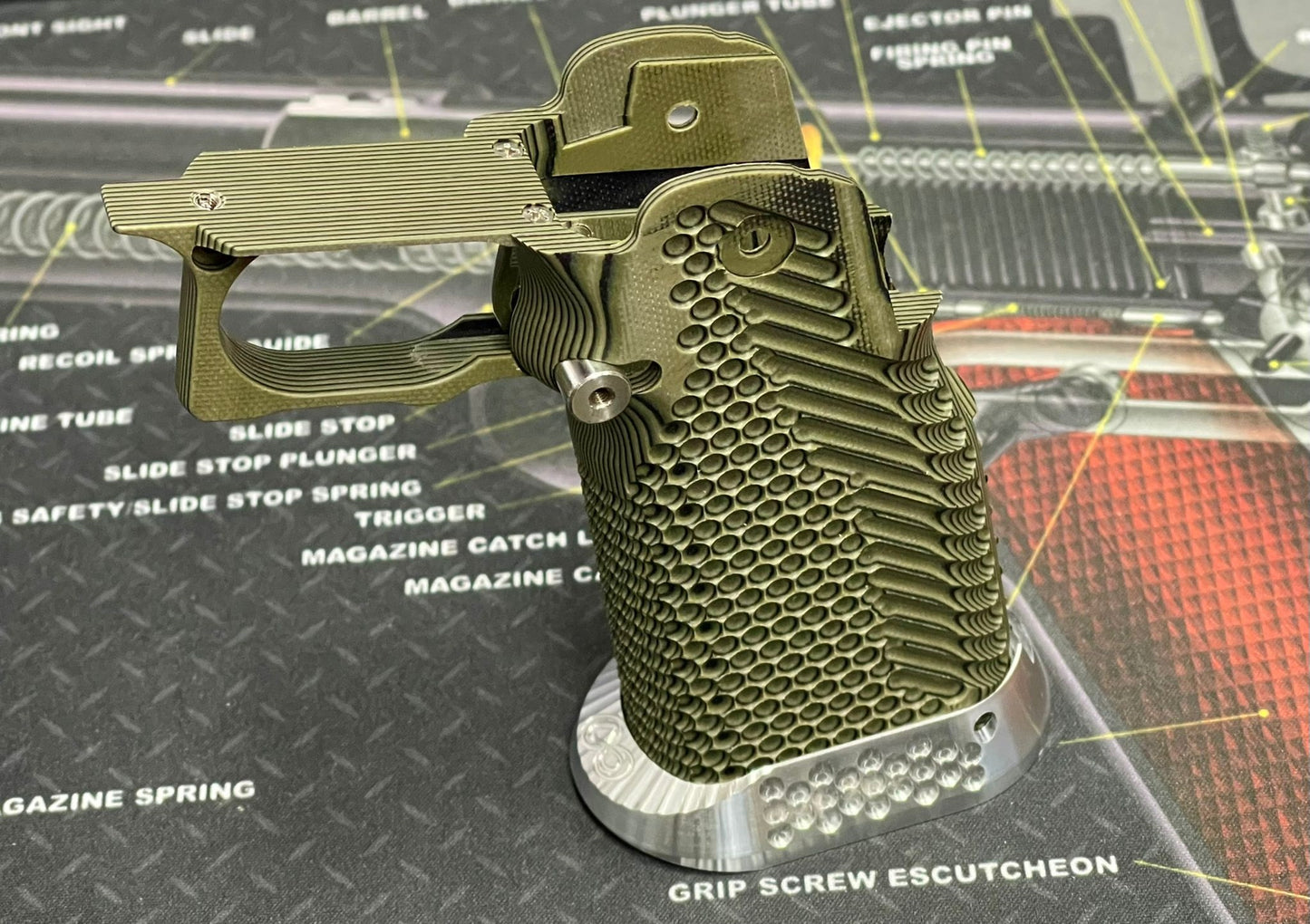 Nova CNC G10 Grip for Tokyo Marui 5.1 Hicapa GBB series - ( Mix Texture )