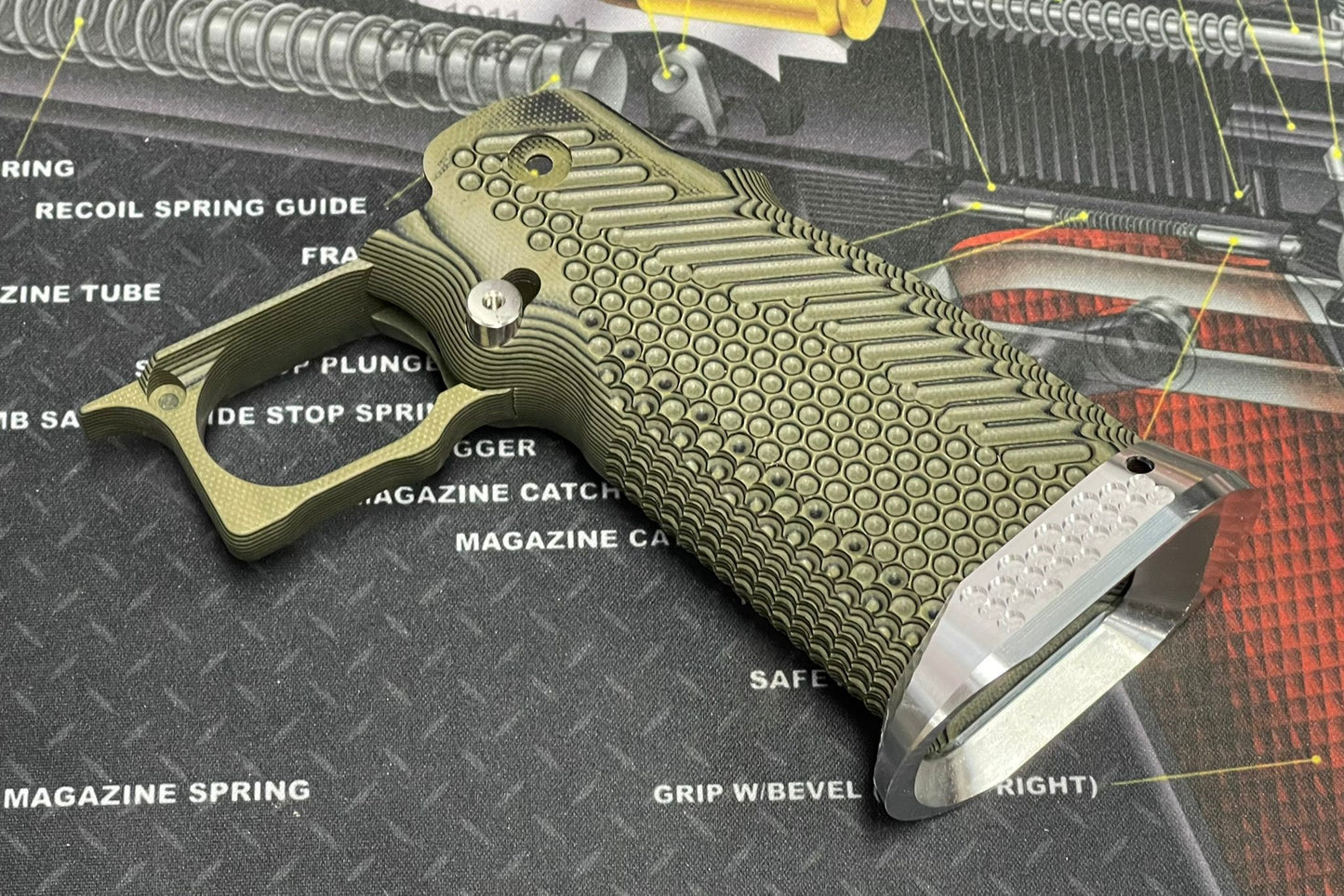 Nova CNC G10 Grip for Tokyo Marui 5.1 Hicapa GBB series - ( Mix Texture )