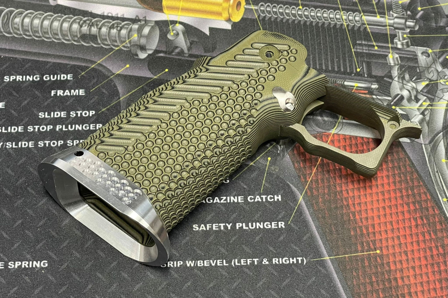Nova CNC G10 Grip for Tokyo Marui 5.1 Hicapa GBB series - ( Mix Texture )